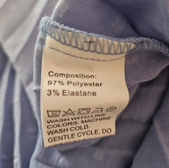 PrettyGarden Light Blue Swiss Dot Ruffle Dress - Size Medium 💙 - Picture 9 of 10